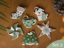 Load image into Gallery viewer, Christmas Ornaments (Sets of 6)