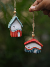 Load image into Gallery viewer, Holiday House Ornaments (Set of 2)
